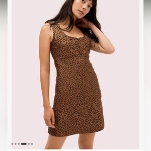 Kate Spade Flora Leopard Jacquard Dress - Size 4